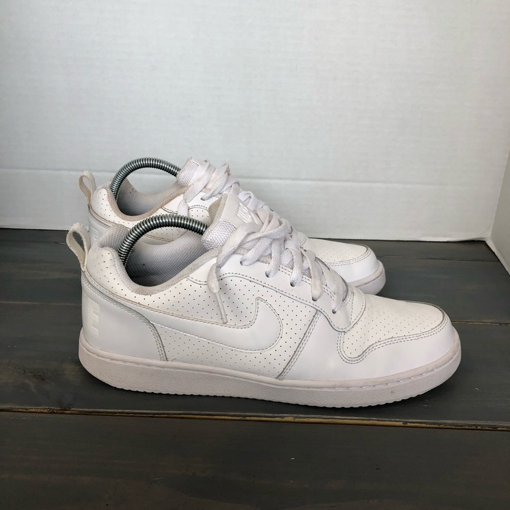 Nike White Low-Top Perforated Leather Sneakers